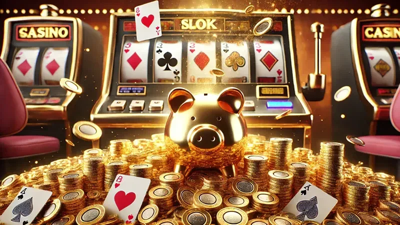 Antarmuka slot mobile dengan reel dan tombol kontrol